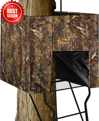 Big Game Treestand Camo Blind Cover 142x35.5in Universal Deer Turkey Hunting - Image 1 of 4