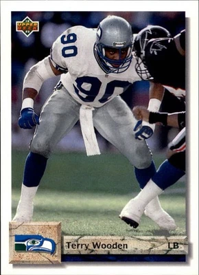 1992 Upper Deck Football Card #58 Terry Wooden  - Image 1 of 2