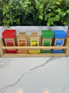 Melissa und Doug Gewürzregal schütteln und sortieren Holzspielzeug SELTEN RARITÄT pädagogisch lernen - Bild 1 von 7