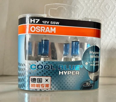 2x New OEM for Mercedes H7 Hyper White Cool Blue Headlight Bulb Set Halogen - image 1 of 3