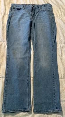 PANTALONES VAQUEROS RECTOS DROIT AZUL MARINO ANTIGUO TALLA 36X32 Foto 1 de 4