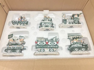 RARE! Vintage NEW YORK JETS Christmas Holiday Halftime Rail Train Danbury Mint - Picture 1 of 6