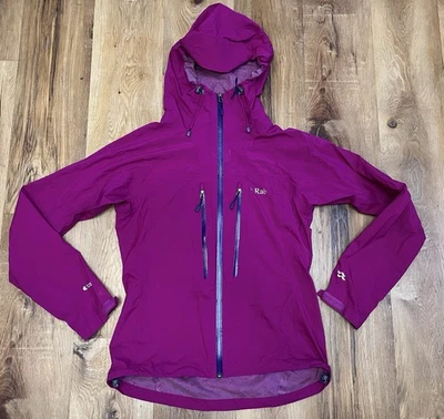 Rab Spark Jacket Pertex Shield+ Waterproof Light Hooded UK 12 US M - Image 1 of 4