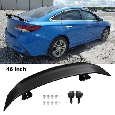 Matte Black 46" Car Rear Trunk Spoiler Lip Wing Racing For Hyundai Sonata Sedan - Изображение 1 из 4