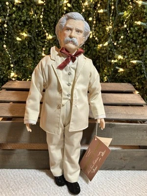 "Muñeca vintage 1983 Effanbee Mark Twain colección Mark Twain 16""" Foto 1 de 4