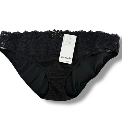 Chantelle Rive Gauche Black Lace Bikini Panties Underwear Size XL 3087 - Image 1 of 4