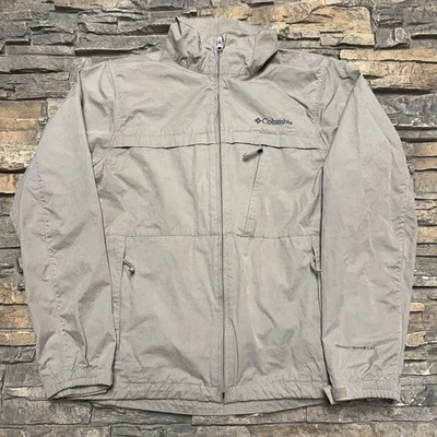 Куртка мужская Columbia средний желтовато-коричневый пальто мягкая подкладка полный молнии Y2K винтажные карманы - Изображение 1 из 4