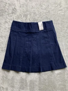 The Childrens Place Girls Sz 8 Navy Uniform Twill Woven Pleated Skort NWT K280N - Picture 1 of 9
