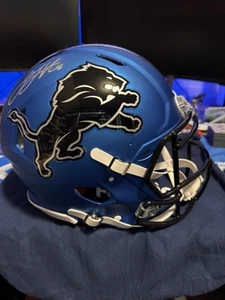 DETROIT LIONS Jared Goff SIGNED Auto HELMET 2024 FS AUTHENTIC Speed FANATICS COA - Picture 1 of 11