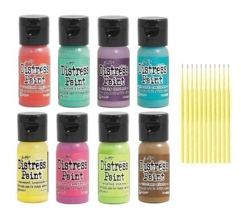 Trebbies Distress Paint Bundles - Water-based Acrylic Distress Paints Detail