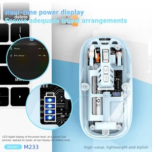 Wiederaufladbare kabellose Maus M233 in einzigartigem transparentem Design für - Bild 1 von 22