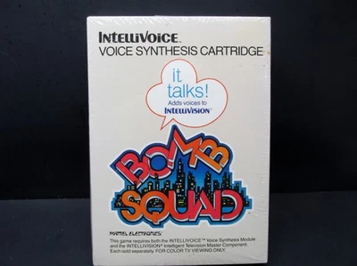 BOMB SQUAD with INTELLIVOICE, Intellivision, Mattel 1982, New in Shrink Wrap - Image 1 of 4