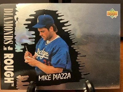 1993 Upper Deck Diamond Gallery Mike Piazza #34 Dodgers HOF FREE SHIPPING - Image 1 of 2