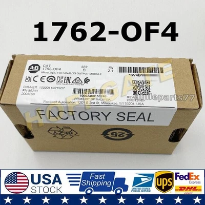 NEW Sealed 1762-OF4 AB MicroLogix 4CH Analog OUTPUT Module 1762OF4 US Free Tax - Image 1 of 4