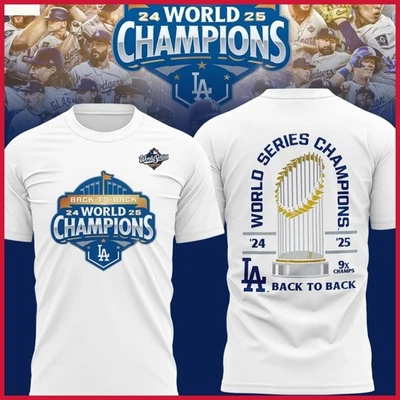 🎉NEW NEW! Los Angeles Dodgers 9x Champions World Series '24 - '25 Back To Back - Image 1 of 4