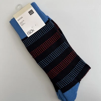 Calcetines Nordstrom Rack Crew Estilo Lunares Unisex Talla 6-12 Azul Marino y Rojo Nuevos Foto 1 de 4