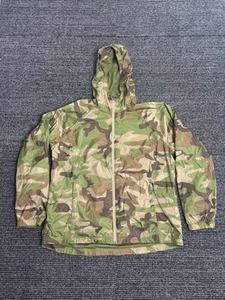 LL Bean Jacket Women’s Large Green Windbreaker Camo Performance Hood Rain Zip - Picture 1 of 10