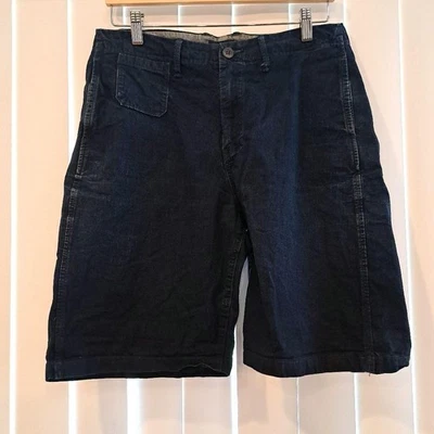 Pantalón Corto Denim 45rpm 32 Cintura Algodón Azul Oscuro Usado Foto 1 de 4