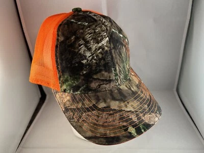 全新 成人 Mossy Oak 狩猎 橙色迷彩 棒球帽 可调节 — 第 1/4 张图片