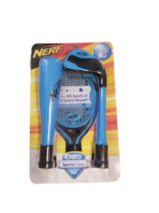 Nintendo Wii Nerf Sports Pack Tennis Golf Baseball Accessories Attachments - Picture 1 of 4