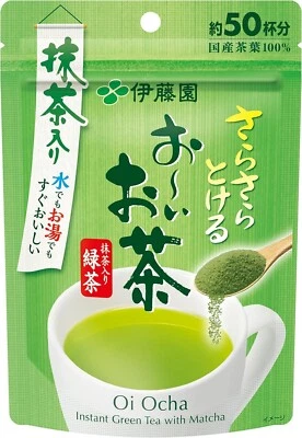 Polvo de té verde ITOEN Oi Ocha 40 g para 50 tazas Matcha mezclado Foto 1 de 3