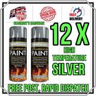 12 X High Temperature Heat Resistant SILVER Spray Paint Stove Fire BBQ Exhausts