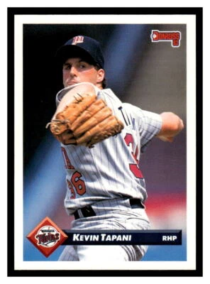 1993 Donruss  #443 Kevin Tapani - Minnesota Twins - Image 1 of 2