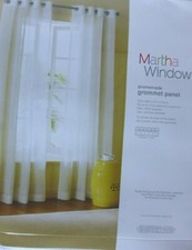 Jcp Martha Window Promenade Grommet Sheer Panel 50" W X 72" L White New $45.00