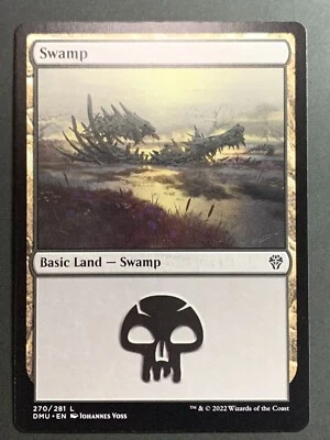 Swamp 270/281 Common Land Dominaria Magic Card MTG 2022 NonFoil   - Image 1 of 2