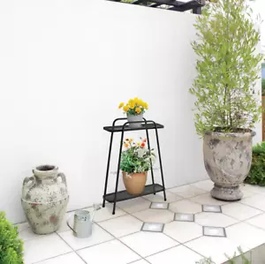 Takasho 2 Tier Modern Plant Stand Easy To Install Durable Coated Steel New - Foto 1 di 1