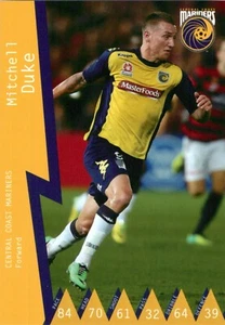2014 2015 CENTRAL COAST MARINERS A-League Card MITCHELL DUKE 1st Edition - Picture 1 of 3