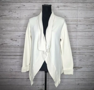 Polo Ralph Lauren Open Front Cardigan Ivory White Women's L - Picture 1 of 9
