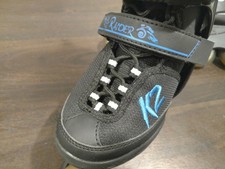 K2 Raider Rollerblades Inline Skates Adjustable Youth size 1-5 Black Lace Up Euc