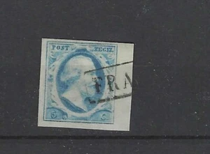 Nederland 1 plt V-85 RANDZEGEL Willem III 1852 VFU/gebr CV 50+ € - Imagen 1 de 2