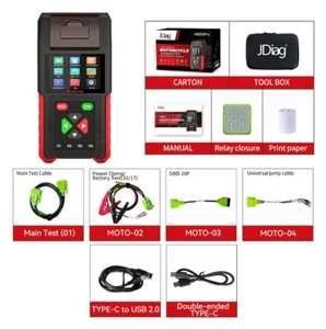 JDiag M200Pro Nuova Versione Strumento Diagnostico Moto Supporto ECU Tester Batteria - Foto 1 di 9
