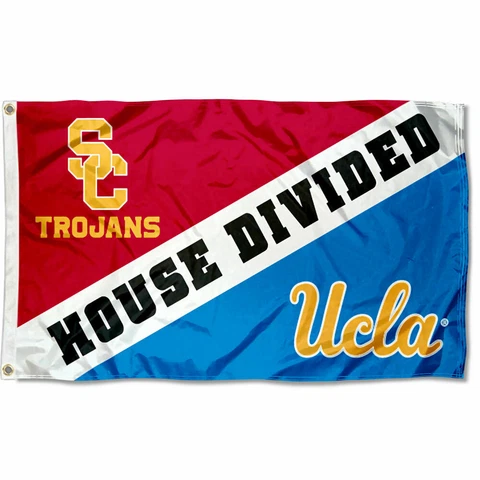 Flag for Divided House - USC vs. UCLA and Banner Cover