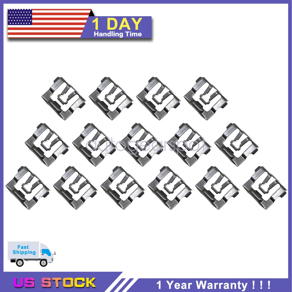 Front Windshield Rear Window Reveal Trim Molding Clips Fit Chrysler Dodge 15Pcs - Image 1 of 4
