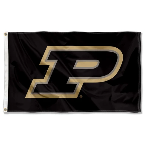 Purdue University Embroidered and Appliqued Nylon Flag Cover