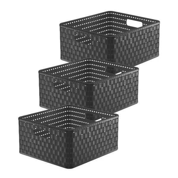 Rotho 3er-Set Aufbewahrungsbox Kiste Box 14l COUNTRY - Bild 1 von 1