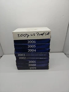 1999-2007 United States Mint Proof Sets w/ OGP (9 Sets) - Free S&H USA SR4-1 - Picture 1 of 11
