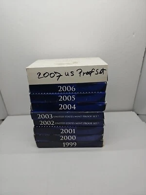 1999-2007 United States Mint Proof Sets w/ OGP (9 Sets) - Free S&H USA SR4-1 - Image 1 of 4