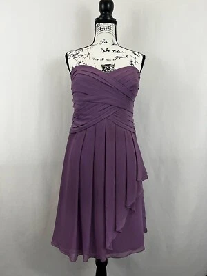 David's Bridal Wisteria Knee Length Bridesmaid Dress - Image 1 of 3