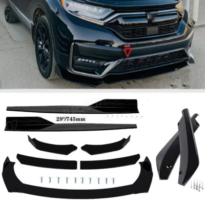 For Honda Pilot 2009-2015 Front Lip Bumper Spoiler Diffuser+Side Skirt+Rear Lip Foto 1 de 4