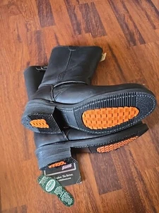 HH Engineer Boots  Harness Orange Plug Made In Usa Rare 6102 Size 10D New  VINTA - Picture 1 of 8