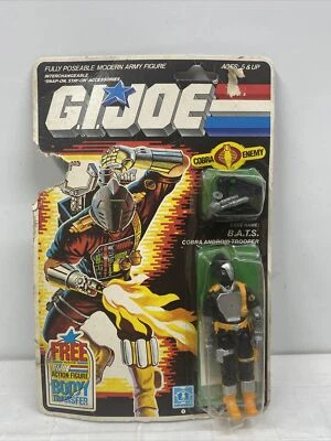 GI Joe 1985 BATS MOC Free Body Transfer Rough Card Sealed New Cobra - Image 1 of 4