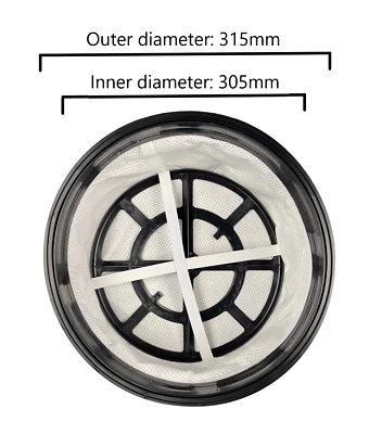 FILTAMAGIC Per Numatic Henry Hetty James Aspirapolvere Hoover Filtro Panno Rotondo 12"