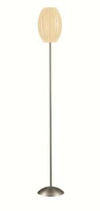 Lite Source Egg Floor Lamp, Satin Steel - LS-8875SS/WHT - Picture 1 of 1