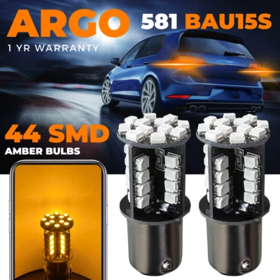 For VW Polo 6Q 6R Indicator Led Bulbs Front Rear Amber Light 44 Smd 2002-2016 - Image 1 of 4