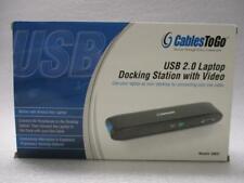 Cables to Go 28652 USB 2.0 Laptop Docking Station with Video - NEW