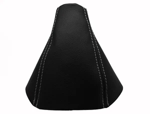 VOLVO S60 I (2000-2010) Soufflet Levier De Vitesse 100% Cuir - Couture Blanc - Picture 1 of 1